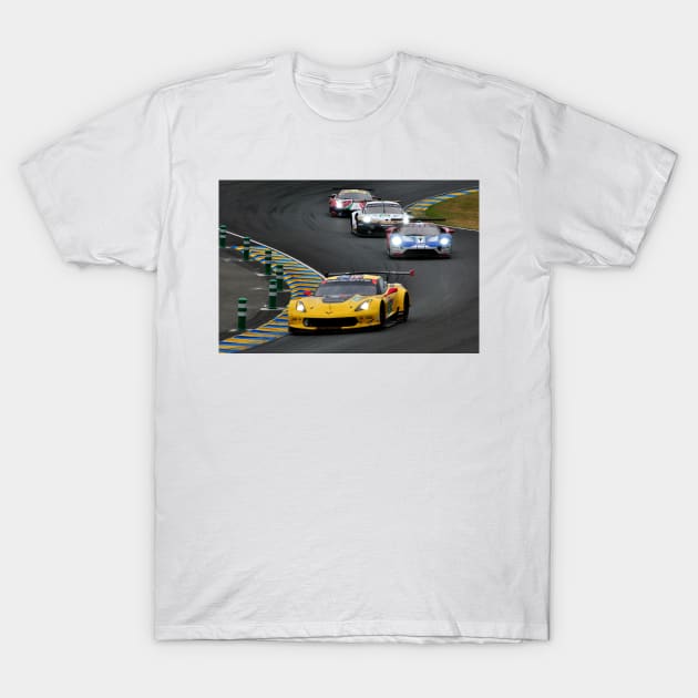 Chevrolet Corvette C7.R 24 Hours of Le Mans 2019 T-Shirt by Andy Evans Photos